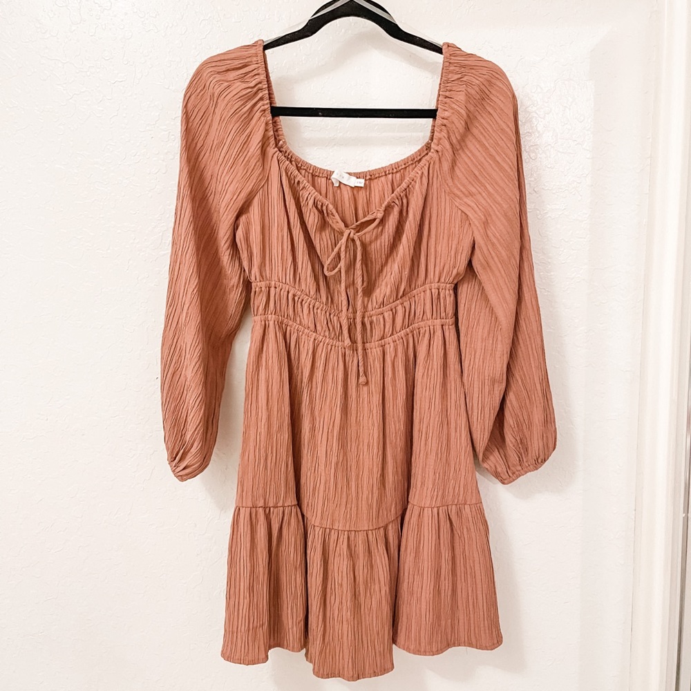 Rust color dress by LUSH - SMALL
